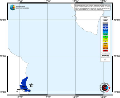 Mappa EMS - territori comuni