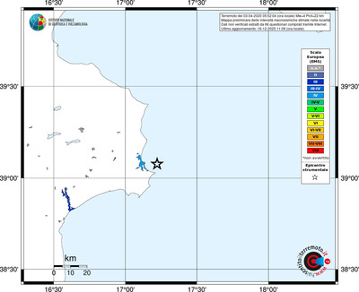 Mappa EMS - territori località