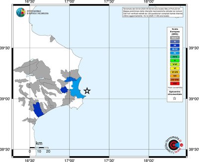 Mappa EMS - territori comuni