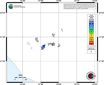 Mappa EMS - territori località