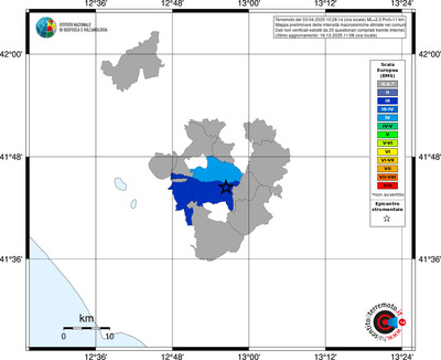Mappa EMS - territori comuni