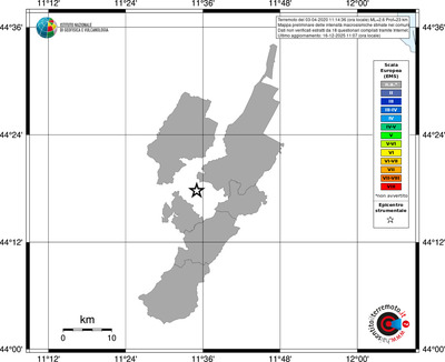 Mappa EMS - territori comuni