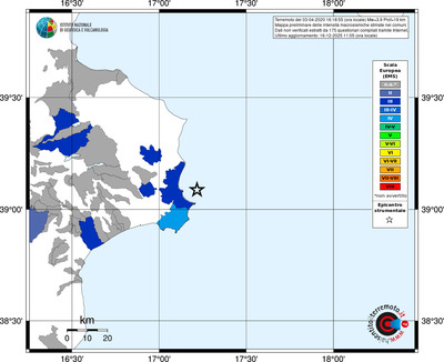 Mappa EMS - territori comuni