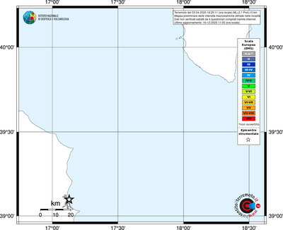 Mappa EMS - territori località