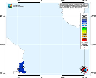 Mappa EMS - territori comuni