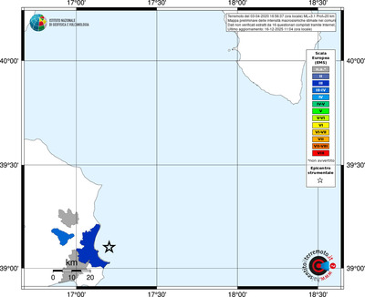 Mappa EMS - territori comuni