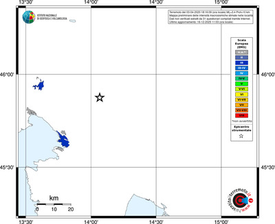 Mappa EMS - territori località