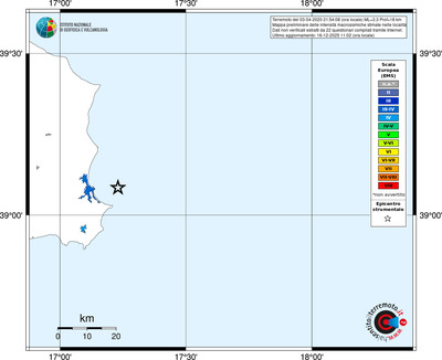 Mappa EMS - territori località