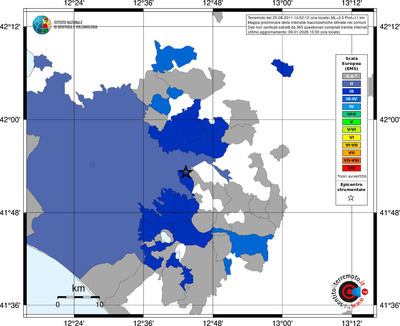 Mappa EMS - territori comuni