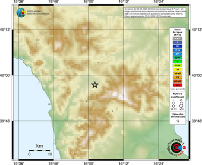 Mappa EMS - località