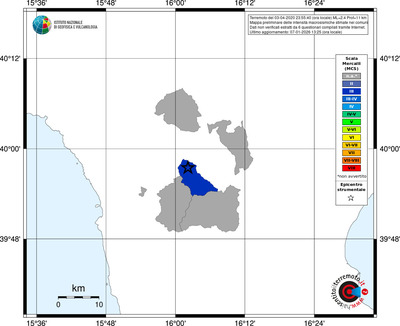 Mappa MCS - territori comuni