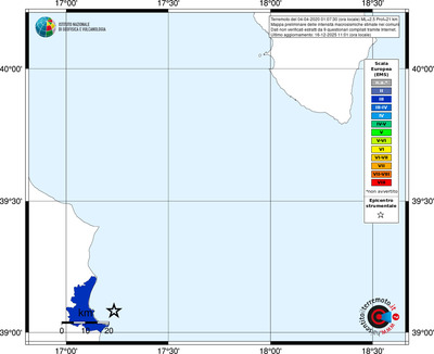 Mappa EMS - territori comuni