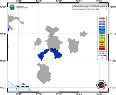 Mappa EMS - territori comuni