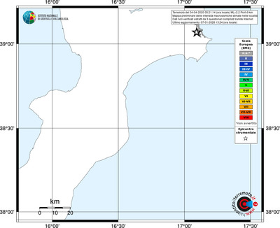 Mappa EMS - territori località