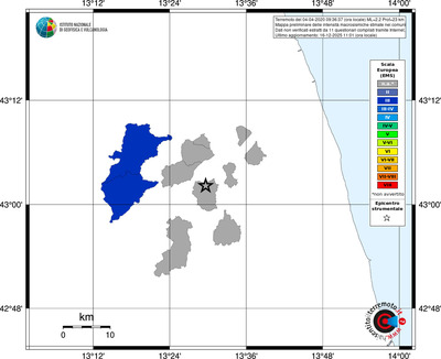 Mappa EMS - territori comuni