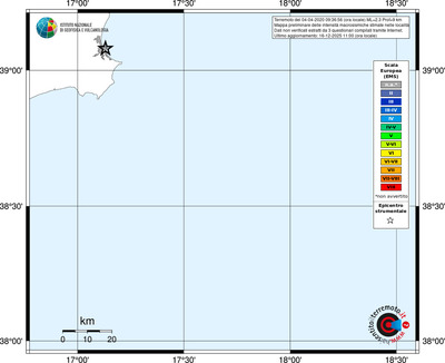 Mappa EMS - territori località