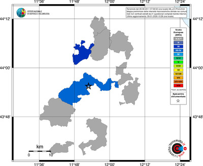 Mappa EMS - territori comuni