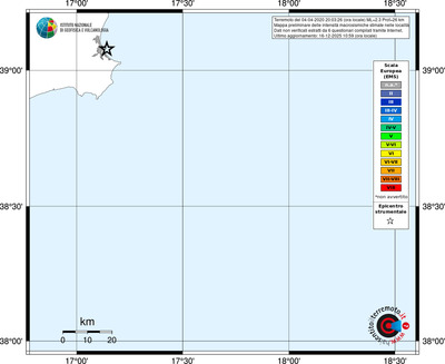 Mappa EMS - territori località