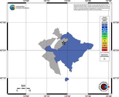 Mappa EMS - territori comuni