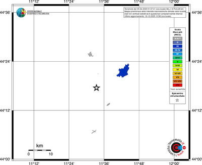 Mappa MCS - territori località