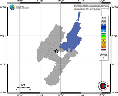 Mappa MCS - territori comuni