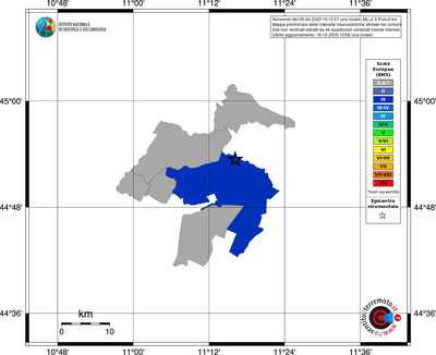 Mappa EMS - territori comuni