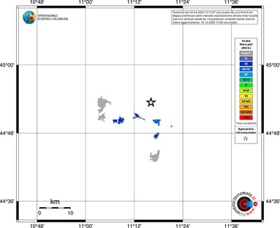 Mappa MCS - territori località