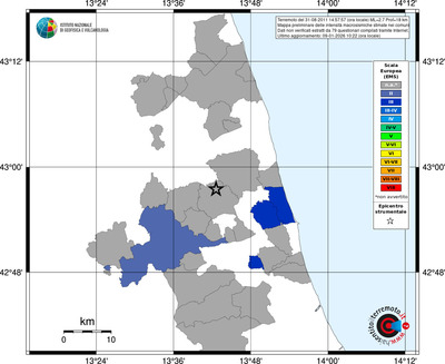 Mappa EMS - territori comuni