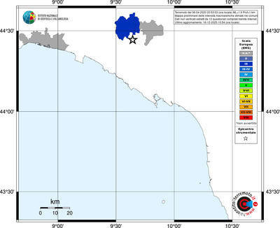 Mappa EMS - territori comuni