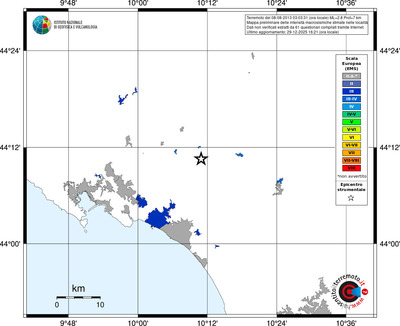 Mappa EMS - territori località