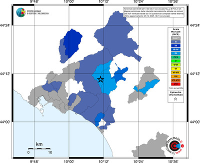 Mappa MCS - territori comuni