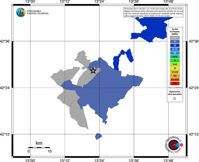 Mappa EMS - territori comuni