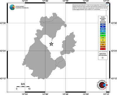 Mappa EMS - territori comuni