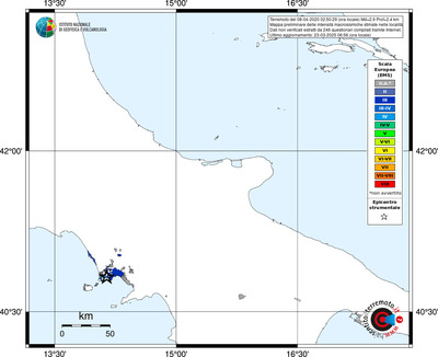 Mappa EMS - territori delle località