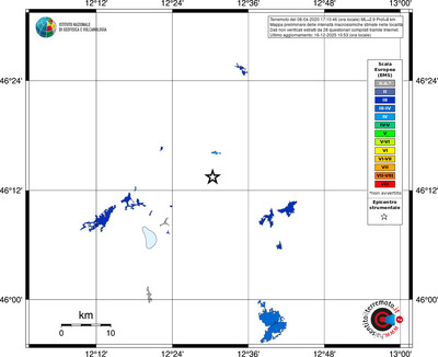 Mappa EMS - territori località