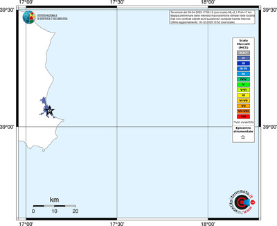 Mappa MCS - territori località