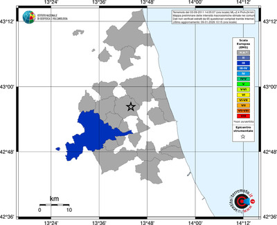 Mappa EMS - territori comuni