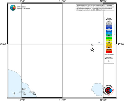 Mappa EMS - territori località
