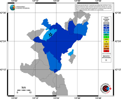 Mappa EMS - territori comuni