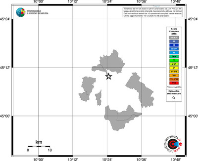 Mappa EMS - territori comuni