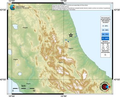 Mappa comuni con almeno 3 questionari