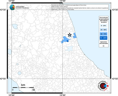 Mappa territorio comunale con almeno 3 questionari