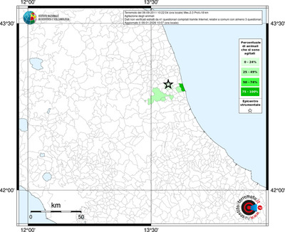 Mappa territorio comunale con almeno 3 questionari