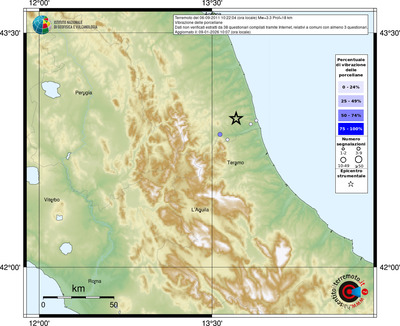 Mappa comuni con almeno 3 questionari
