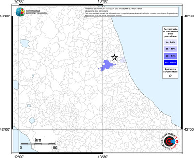 Mappa territorio comunale con almeno 3 questionari