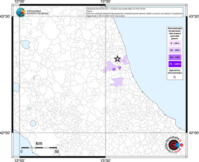 Mappa territorio comunale con almeno 3 questionari