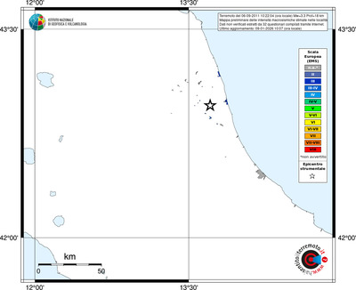 Mappa EMS - territori località