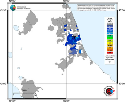 Mappa EMS - territori comuni