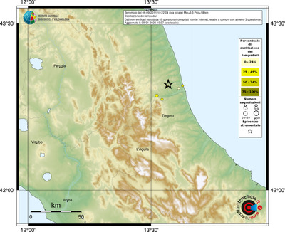 Mappa comuni con almeno 3 questionari