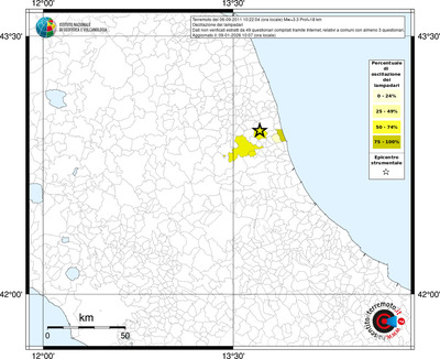 Mappa territorio comunale con almeno 3 questionari
